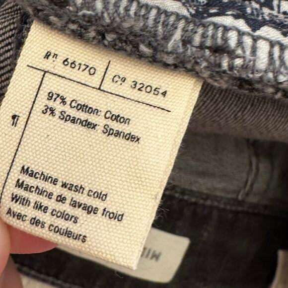 Pilcro and The Letterpress Black Distressed Mid Rise Skinny Ankle Jeans 28 NWT - Picture 10 of 16